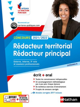 CONCOURS REDACTEUR TERRITORIAL ET REDACTEUR PRINCIPAL - CATEGORIE B (INTEGRER LA FONCTION PUBLIQUE)