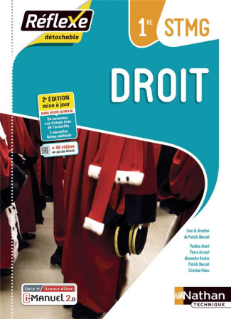 Droit 1re STMG. Livre   Licence élève, 2e édition