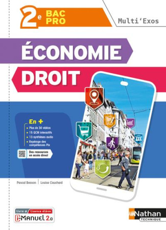 Economie Droit 2de Bac Pro Multi'Exos. Livre   licence élève, Edition 2022-2023