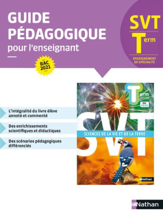 SVT Tle Enseignement de spécialité. Guide pédagogique pour l'enseignant, Edition 2020