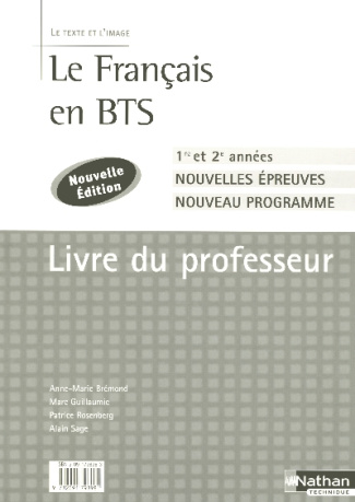 Le Français en BTS. Livre du professeur