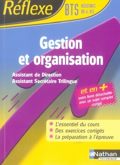 Gestion et organisation BTS Assistant de direction/Assistant secrétaire trilingue