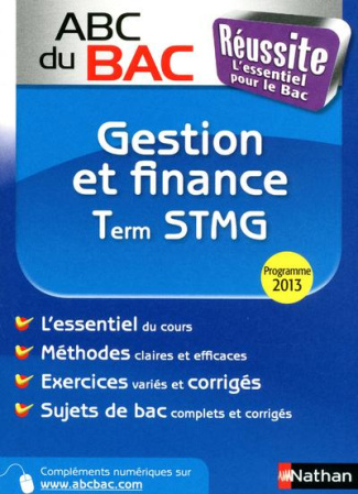 Gestion et Finance Tle STMG. Programme 2013