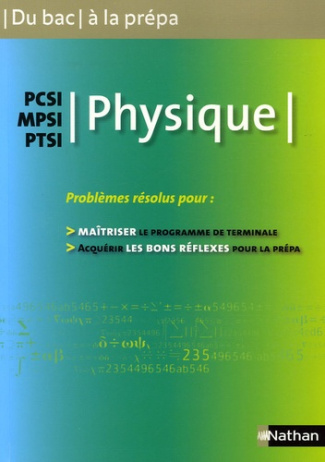 Physique PCSI-MPSI-PTSI