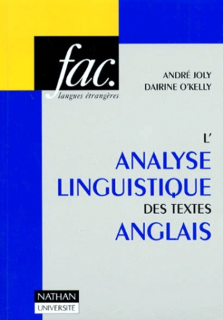 ANALYSE LINGUISTIQUE DES TEXTES ANGLAIS