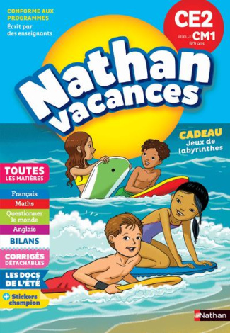 Nathan Vacances Du CE2 vers le CM1 8/9 ans. Edition 2018