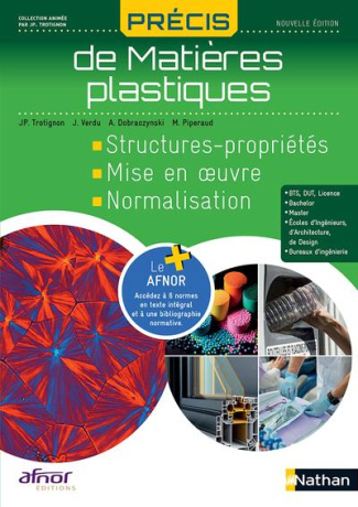 Précis de matières plastiques. Structures-propriétés, Mise en oeuvre, Normalisation, Edition 2023