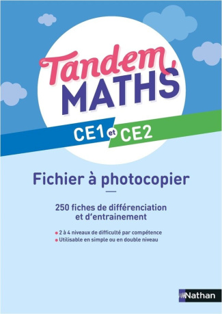 Maths CE1 et CE2 Tandem. Fichier à photocopier, Edition 2024