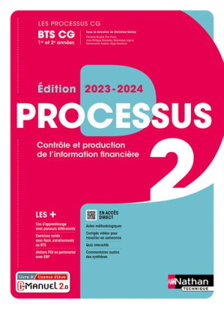 Processus 2 Contrôle et production de l'information financière BTS CG 1re et 2e années. Livre   lice