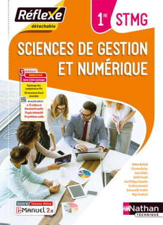 Sciences de gestion et numérique 1re STMG Réflexe. Livre   licence élève, Edition 2023