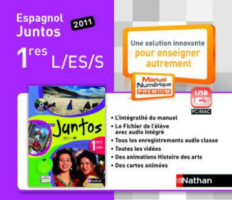 JUNTOS 1E - MANUEL NUMERIQUE ENRICHI - CLE USB - TARIF NON ADOPTANT