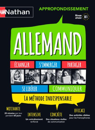 Coffret Allemand approfondissement. B1, Edition 2015, avec 3 CD audio