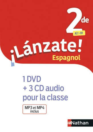 Espagnol 2de A2>B1 Lanzate! 1 DVD   3 CD AUDIO