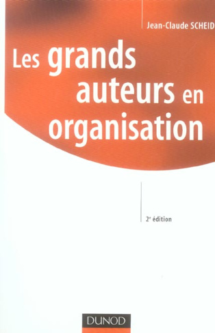 LES GRANDS AUTEURS EN ORGANISATION - 2EME EDITION
