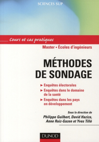 Méthodes de sondage. Cours et cas pratiques