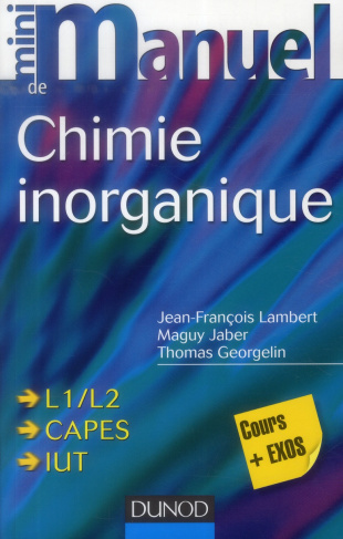 Mini manuel de chimie inorganique