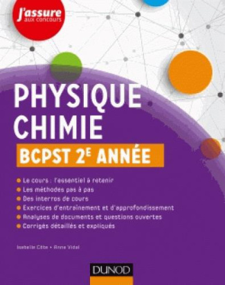 Physique-Chimie BCPST 2e année