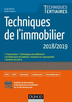 TECHNIQUES DE L'IMMOBILIER - 2018/2019