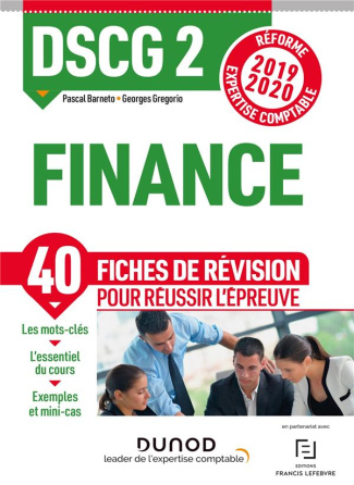 Finance DSCG 2. Fiches de révision, Edition 2019-2020