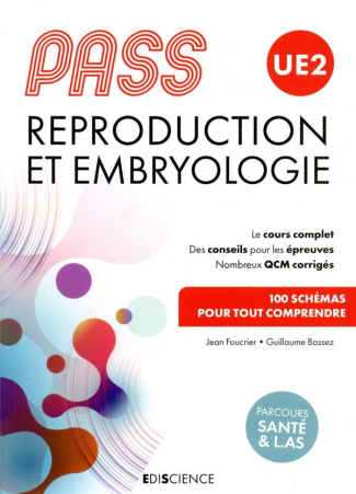 PASS UE2 Reproduction et embryologie. 1re année santé