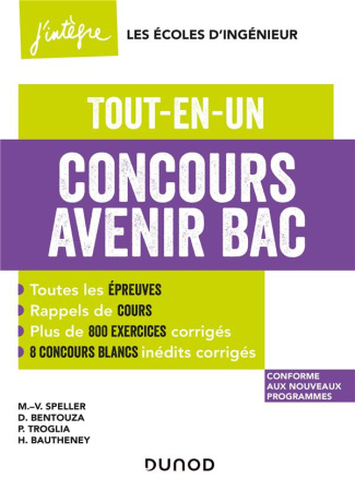 Concours Avenir Bac. Tout-en-un, Edition 2021