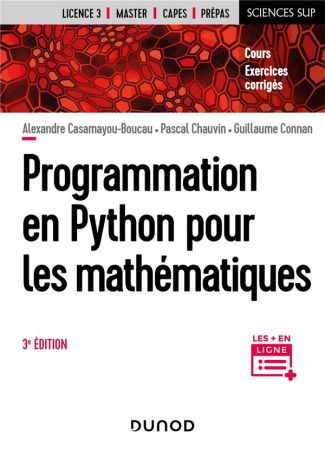 Programmation en Python pour les mathématiques. 3e édition