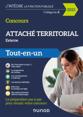 Concours attaché territorial externe. Tout-en-un, Edition 2022