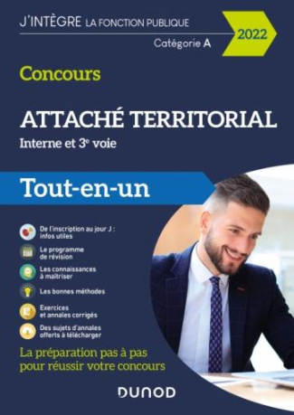 Concours Attaché territorial Interne et 3e voie. Tout-en-un, Edition 2022