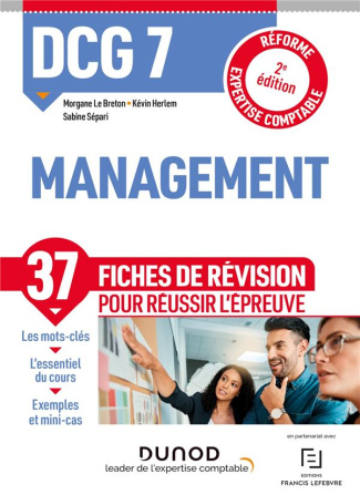 Management DCG 7. Fiches de révision, 2e édition