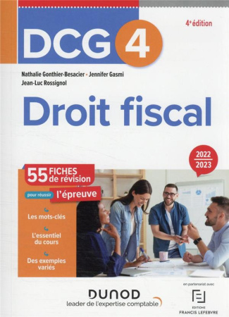 Droit fiscal DCG 4. Fiches de révision, Edition 2022-2023