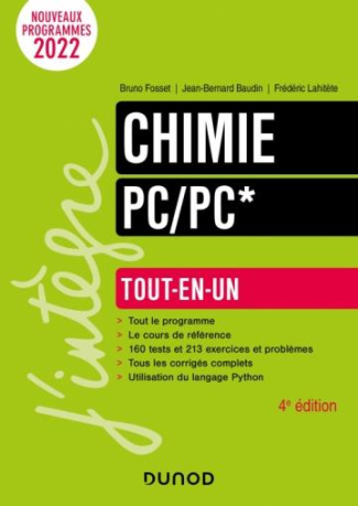 Chimie PC-PC*. Tout-en-un, 4e édition