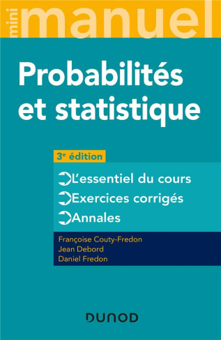 Mini manuel de probabilités et statistique. Cours QCM, 3e édition