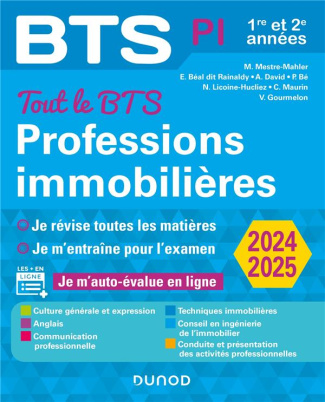 Tout le BTS Professions immobilières. 1re et 2e années, Edition 2024-2025