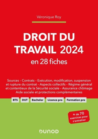Droit du travail en 28 fiches. Edition 2024
