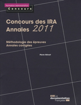 Concours des IRA, Annales 2011. Epreuves écrites