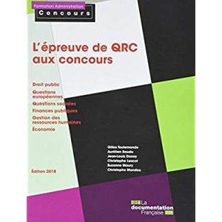 L'épreuve de QRC aux concours. Edition 2018