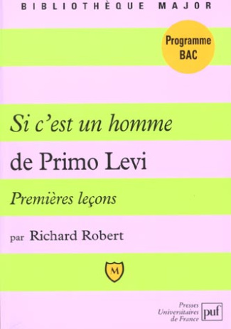 Premières leçons sur Si c'est un homme de Primo Levi
