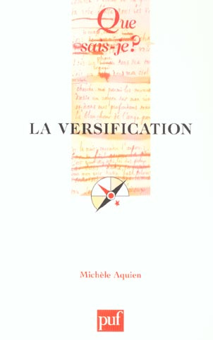 La versification. 5e édition