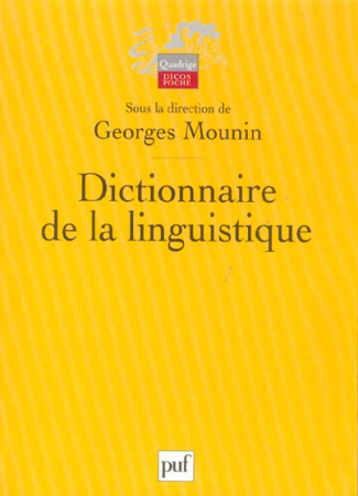 Dictionnaire de la linguistique