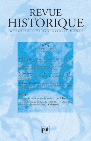 Revue historique N° 644, octobre 2007