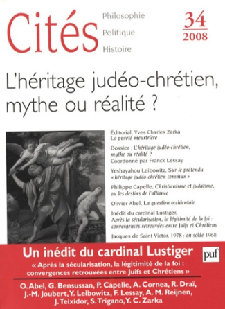 Cités N° 34 : L'héritage judéo-chrétien, mythe ou réalité ?