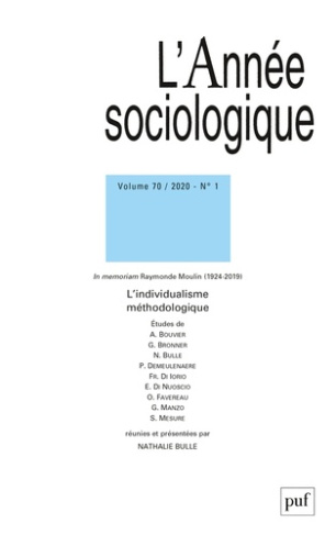 L'Année sociologique Volume 70 N°1/2020 : L'individualisme méthodologique