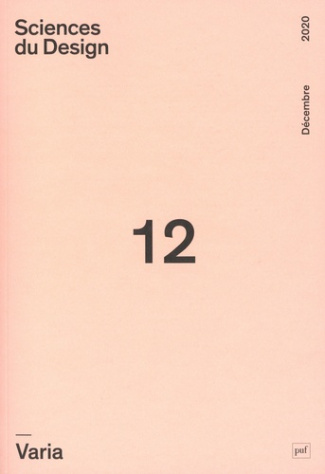 Sciences du design N° 12, décembre 2020