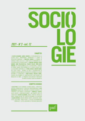 Sociologie Volume 12 N° 2/2021