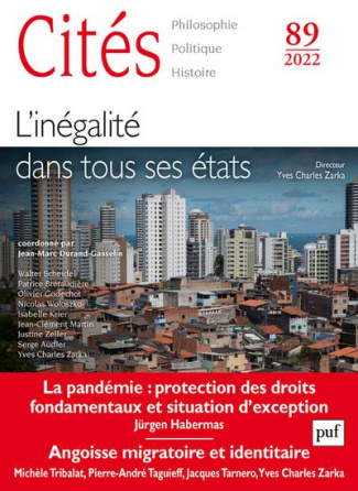 Cités N° 89/2022 : L'inégalité dans tous ses états