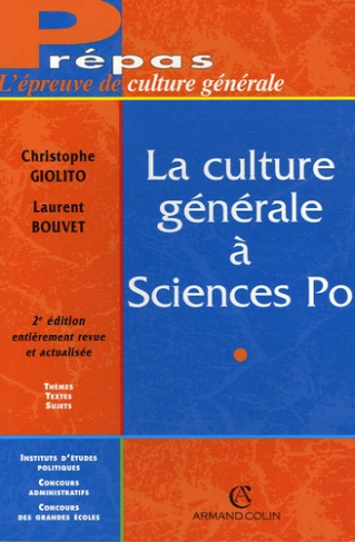 LA CULTURE GENERALE A SCIENCES PO