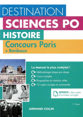 Destination Sciences Po Histoire. Concours Paris   Bordeaux