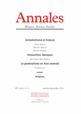 Annales Histoire, Sciences Sociales/6942014/Annales Histoire, Sciences Sociales Tome 6942014