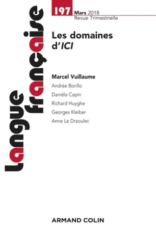 Langue française N° 197, mars 2018 : Les domaines d'ici