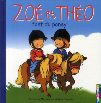 Zoé et Théo font du poney
